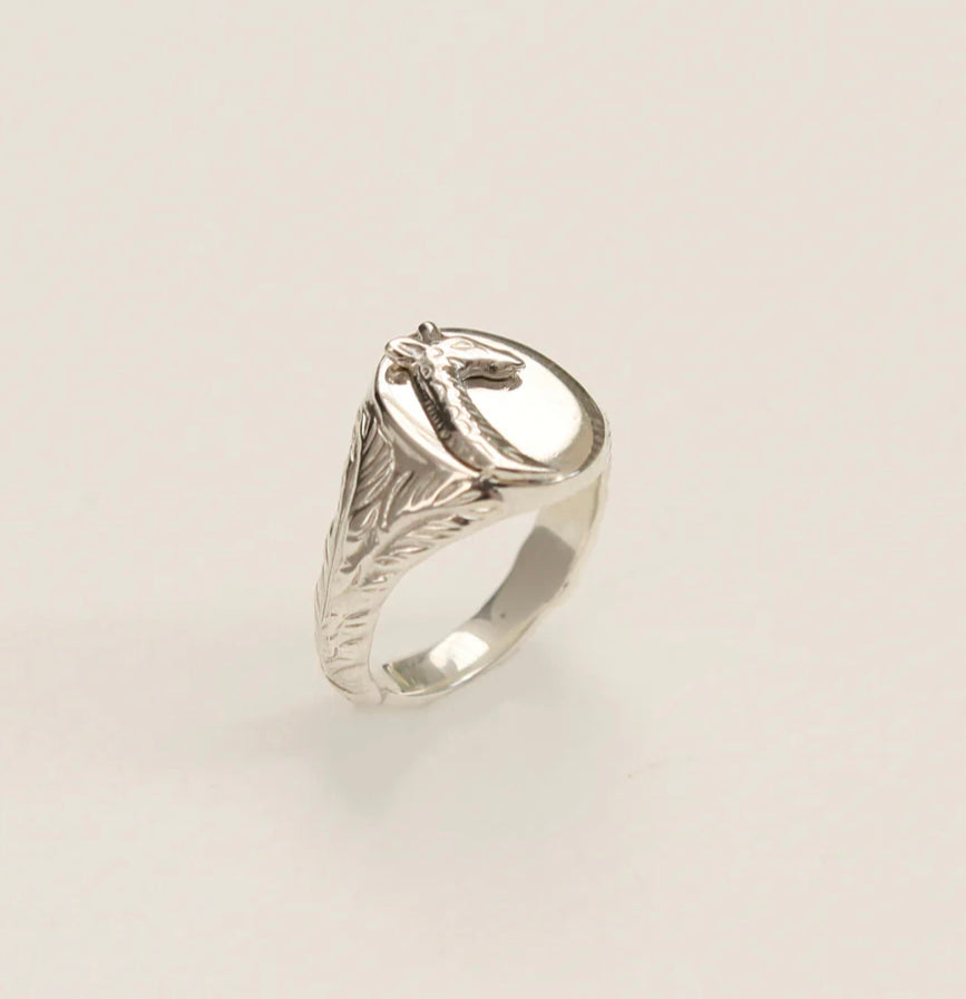 Giraffe Signet Ring