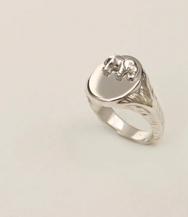 Elephant Signet Ring