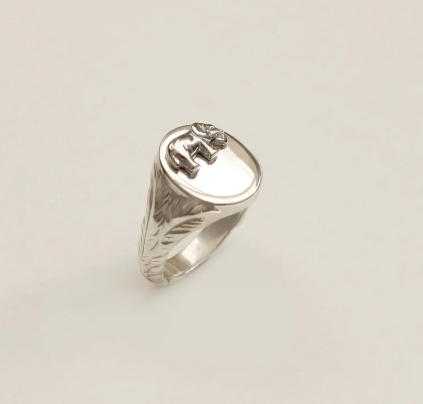 Elephant Signet Ring