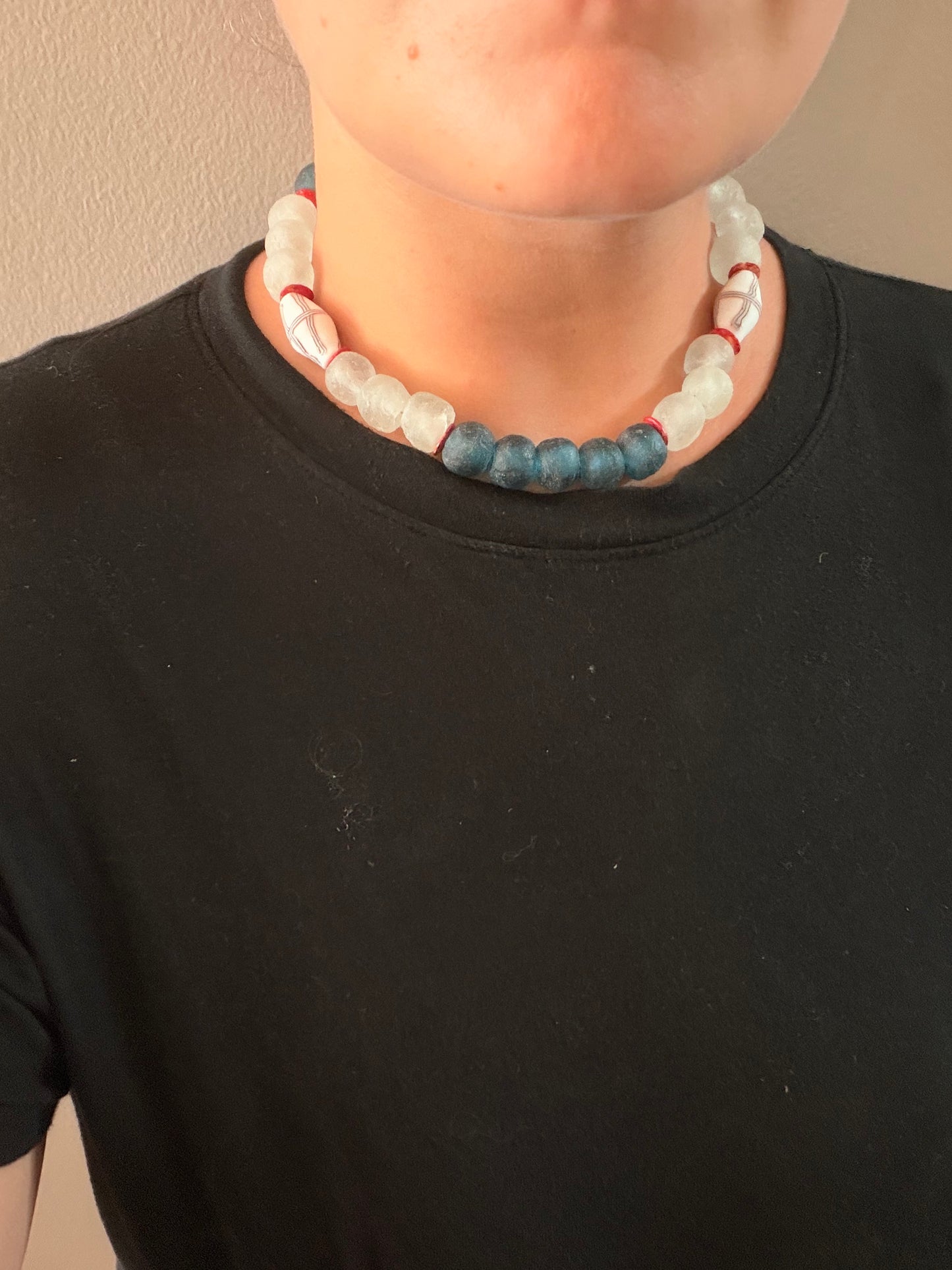 Trade Bead Recycled Glass Necklace