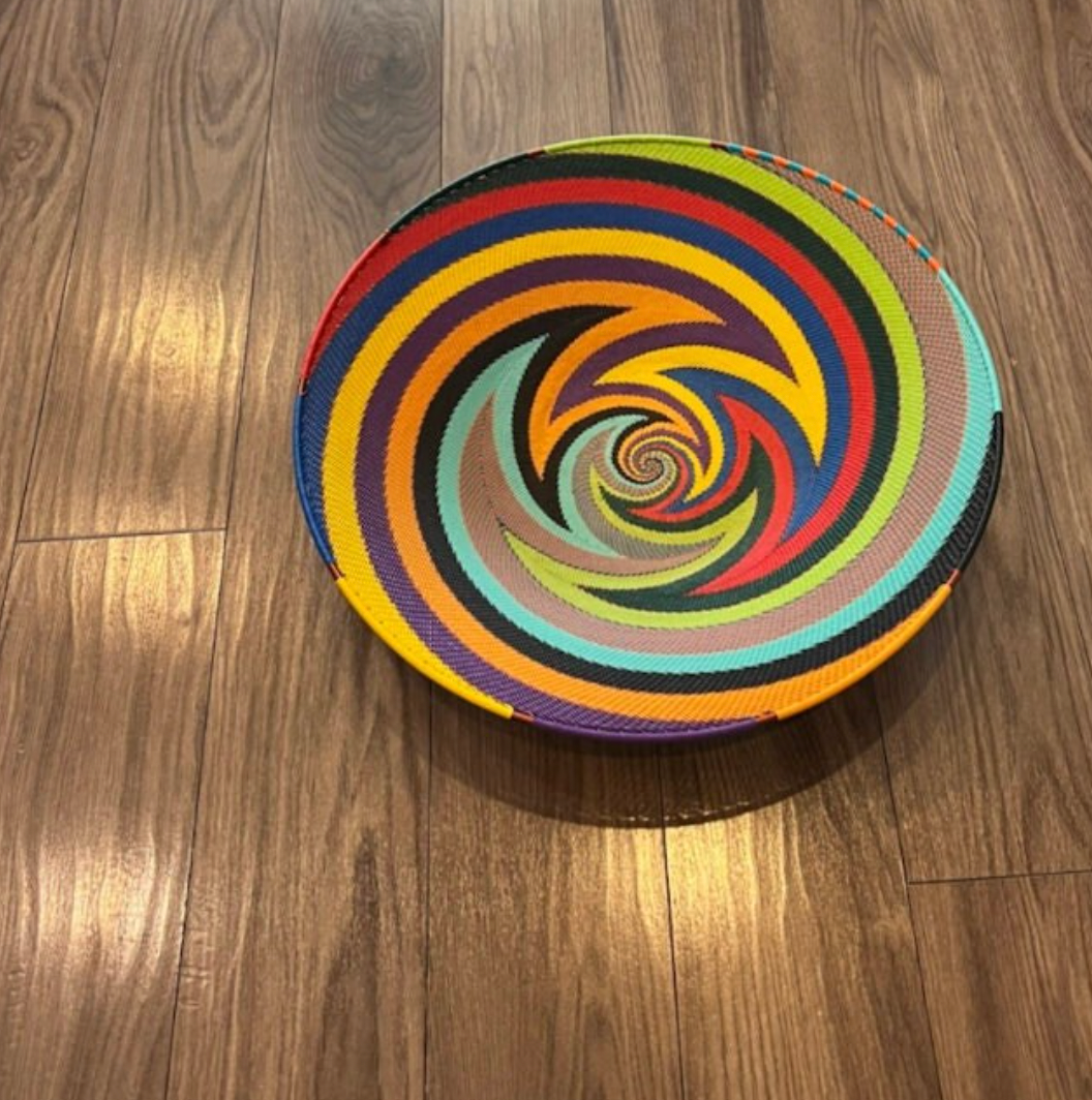 Rainbow Large Telephone Wire Bowls