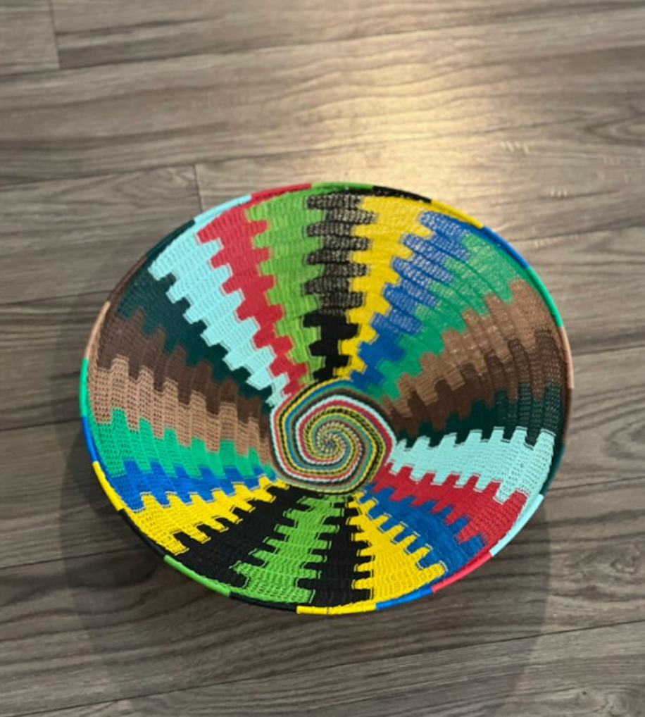 Rainbow Large Telephone Wire Bowls