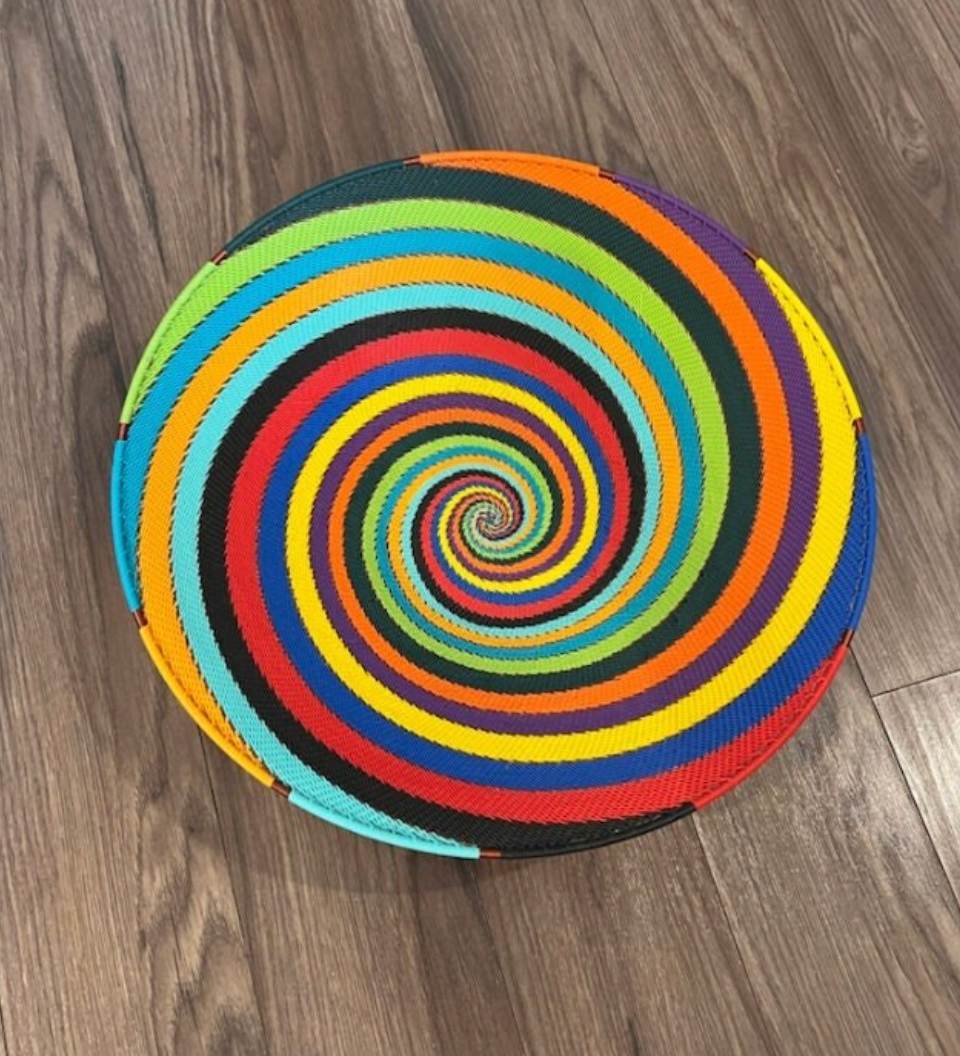 Rainbow Large Telephone Wire Bowls