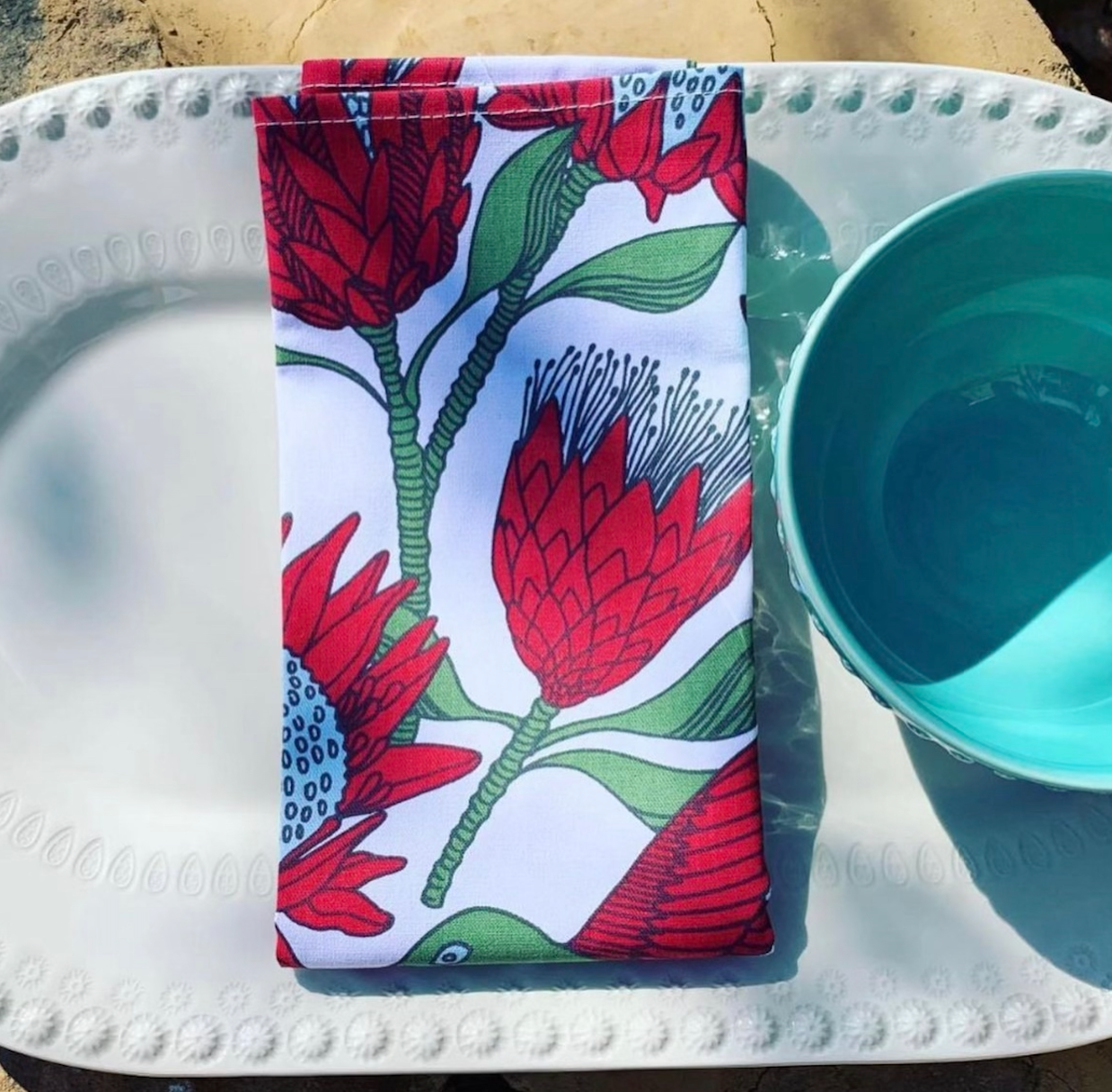 Napkin Sets- Protea Creme