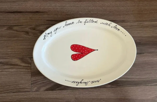 Love and Laughter Serving Plate