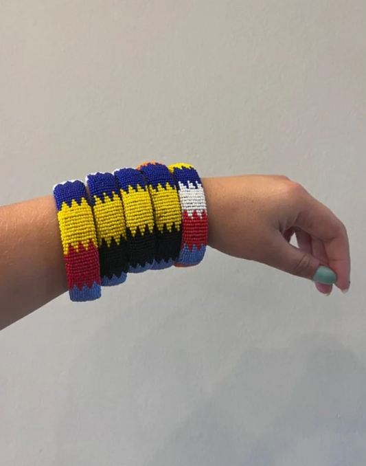 Hand Beaded Bangles- Thin