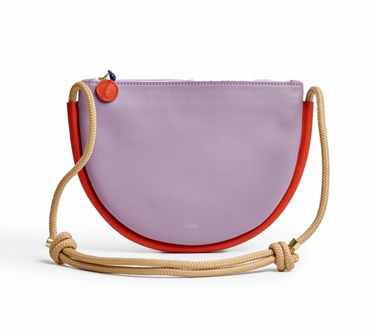 Selene Bag - Lilac and Red