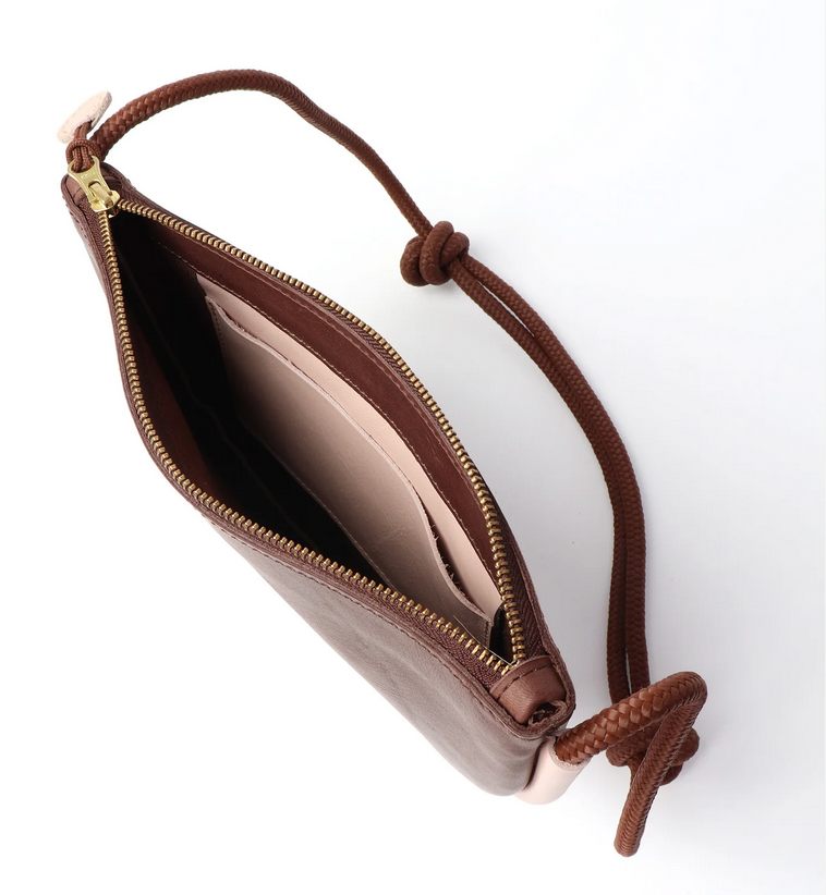 Selene Bag- Chocolate and Dusty Pink