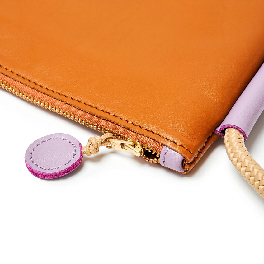 Selene Bag- Tan and Lilac
