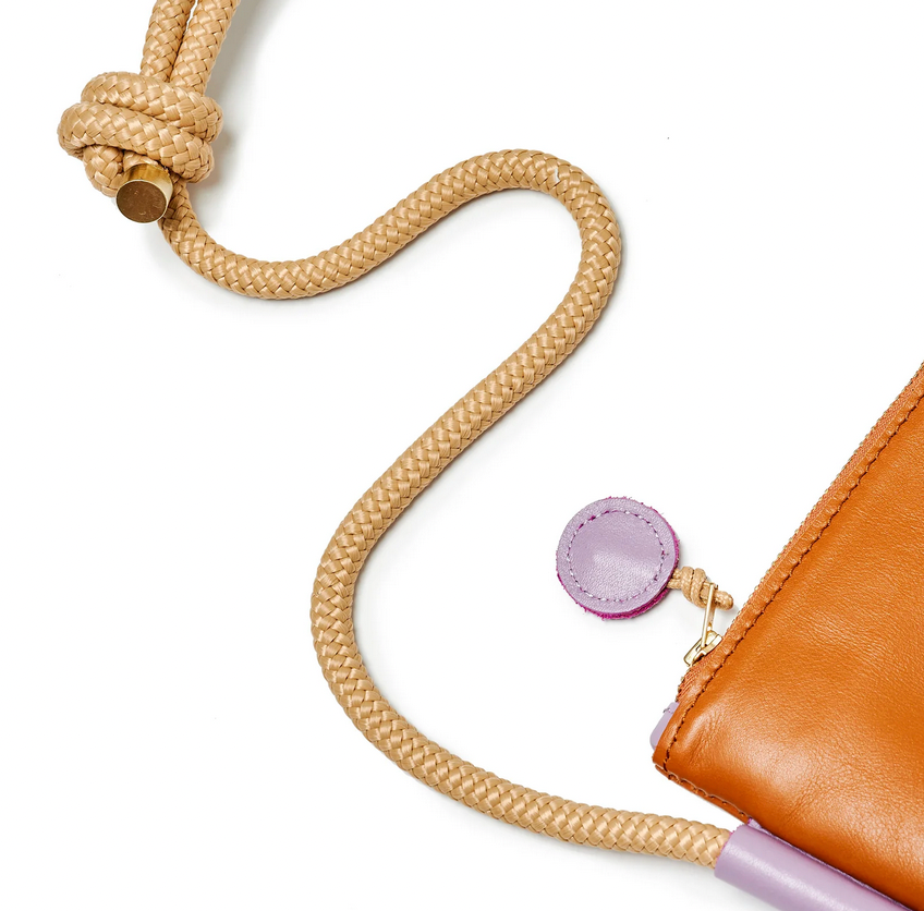 Selene Bag- Tan and Lilac