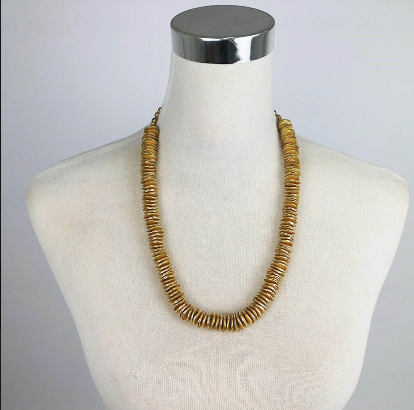 Gold Disc Necklace