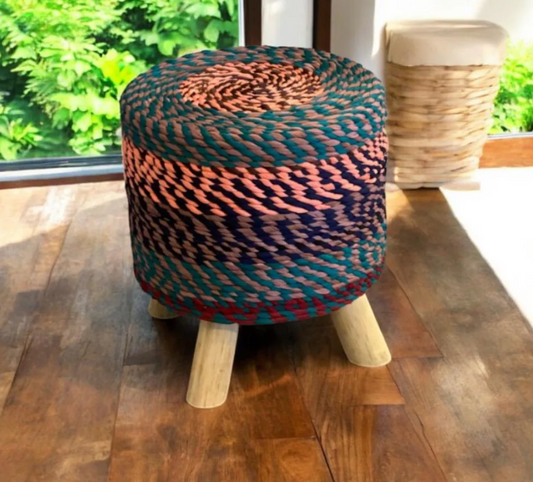 Bespoke Upcycled T-shirt Stools