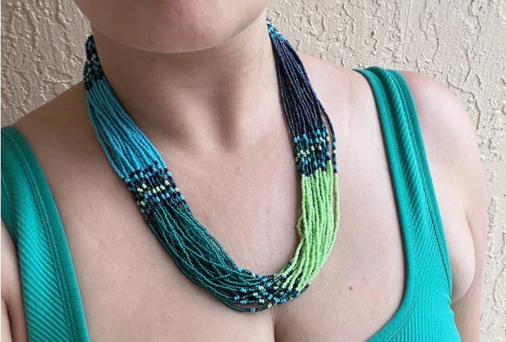 Zulu Zama Necklace- Green