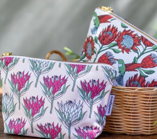 Protea Creme Make Up Bags