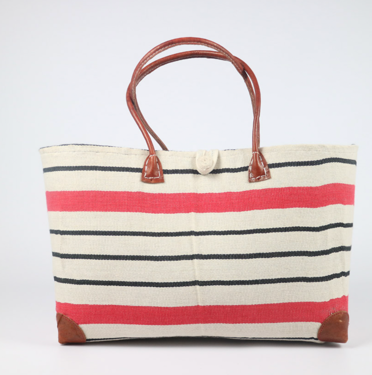Nautical Leather Sisal Totes