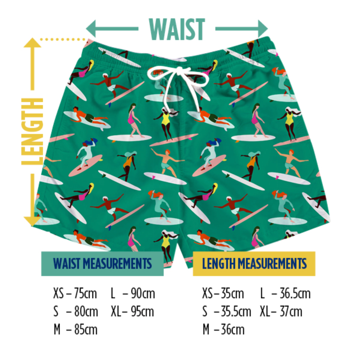 Freestyle Swim Trunks- Green