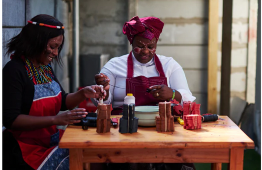 Lion Leather Keychains-Black