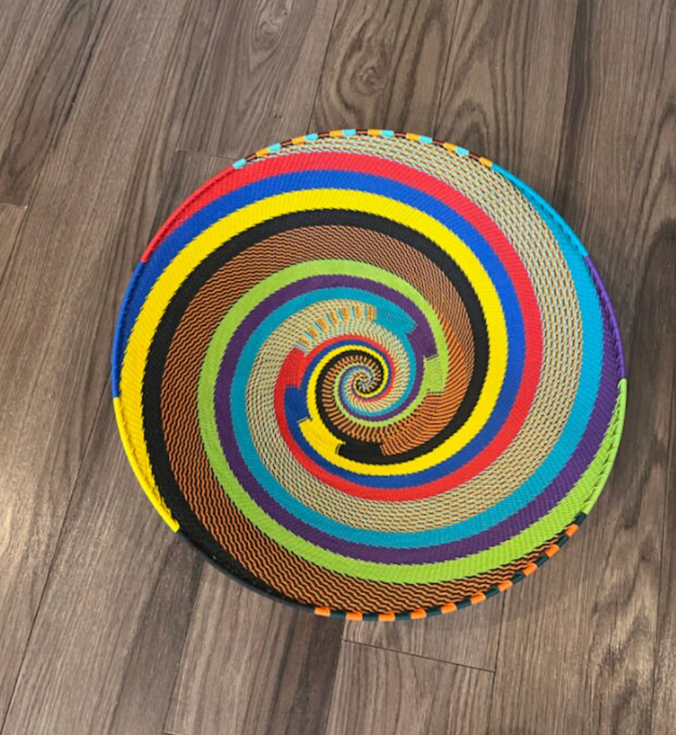 Rainbow Large Telephone Wire Bowls