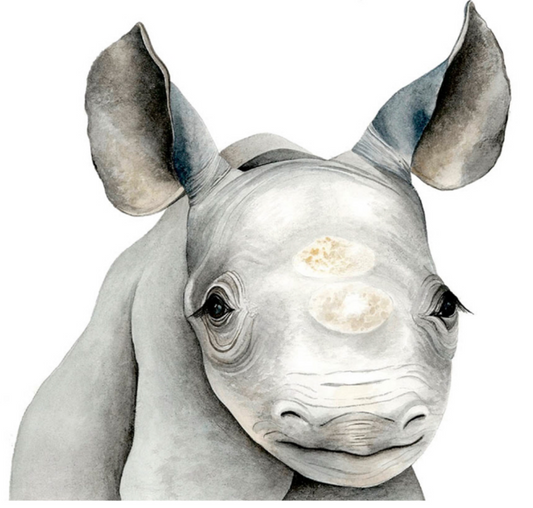 Baby Safari Animal Watercolors