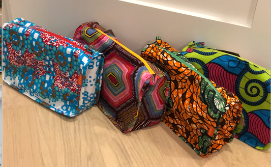 Large Chitenge Make-Up Bags