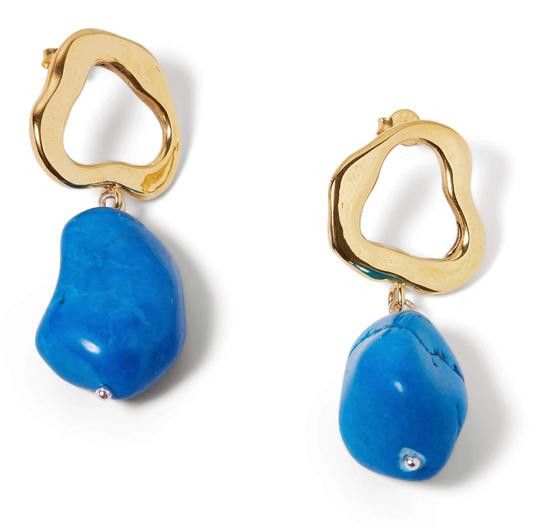 Organic Turquoise Earrings