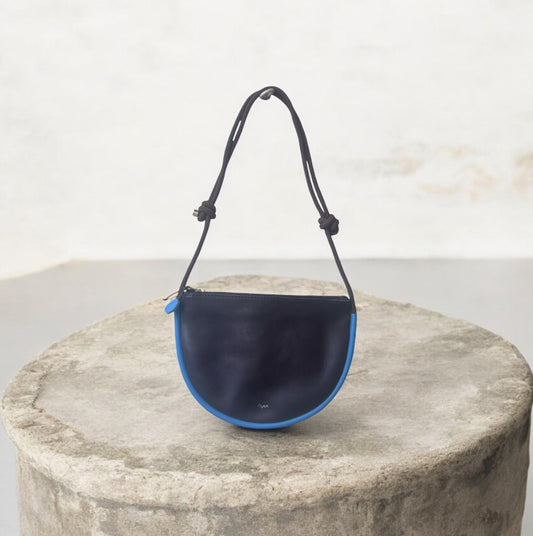 Selene Bag- Chocolate and Sky Blue