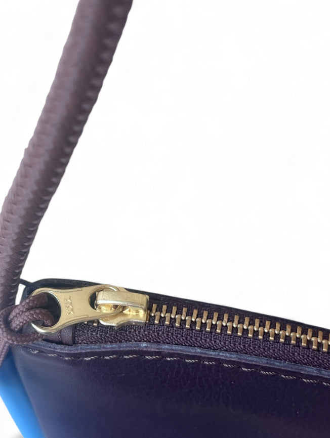 Selene Bag- Chocolate and Sky Blue