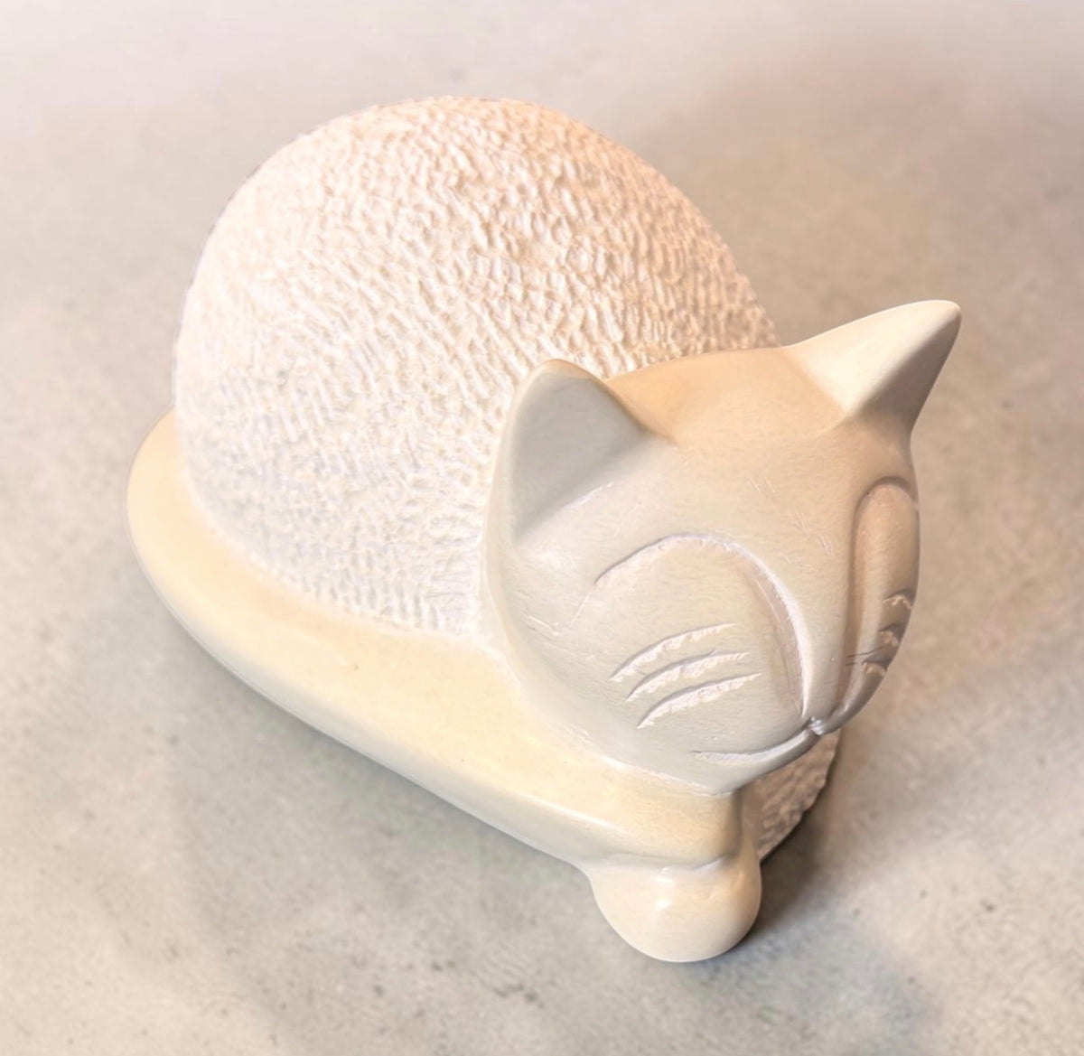 Cat Soap Stone Figurine