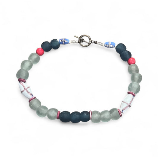 Recycled Glass Chocker Necklace