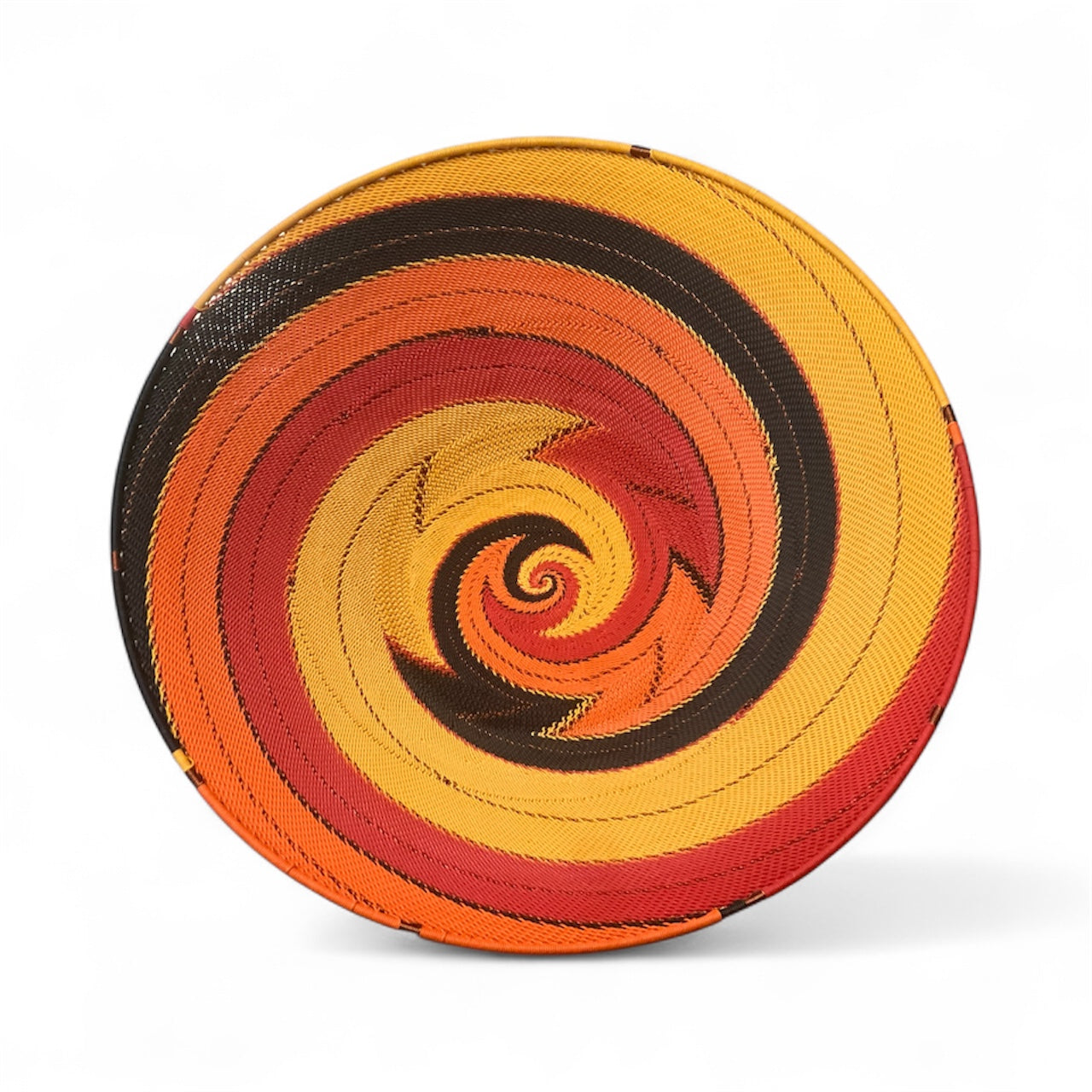 Large Telephone Wire Bowl - Modern Orange