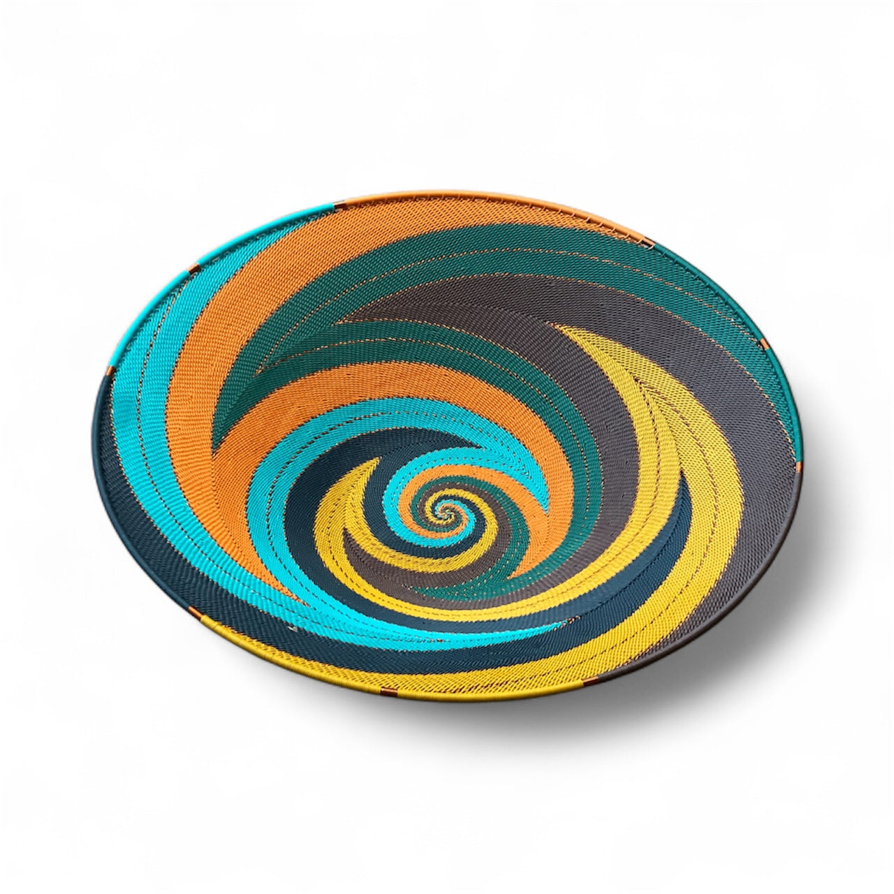 Large Telephone Wire Bowl- African Vibrance