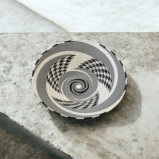 Large Telephone Wire Bowl- Black and White Vibe