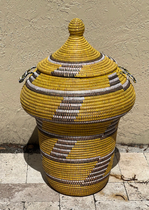 XL Vase Basket- Yellows