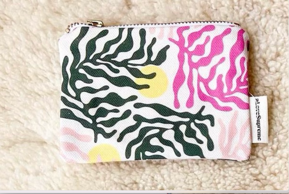 Coin Purse- Seaweed Pink