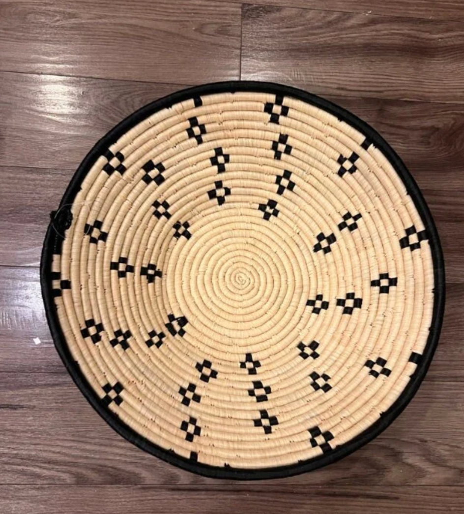 Luxe African Decor Bowl- Monochrome
