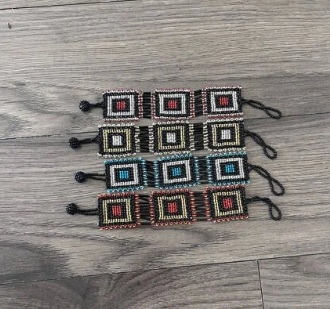 Zulu Square Beaded Bracelets