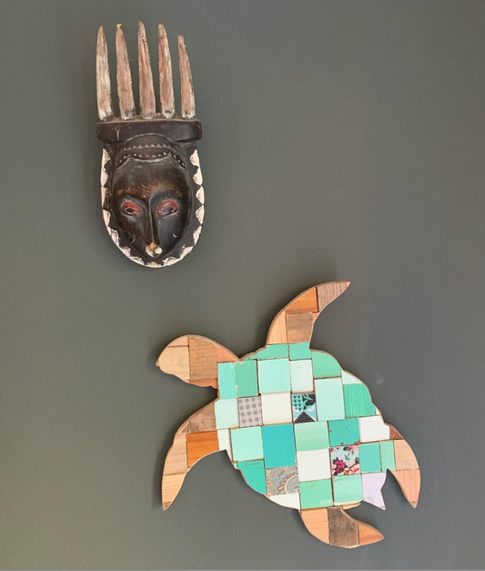 Turtle Wall Decor- Light Green