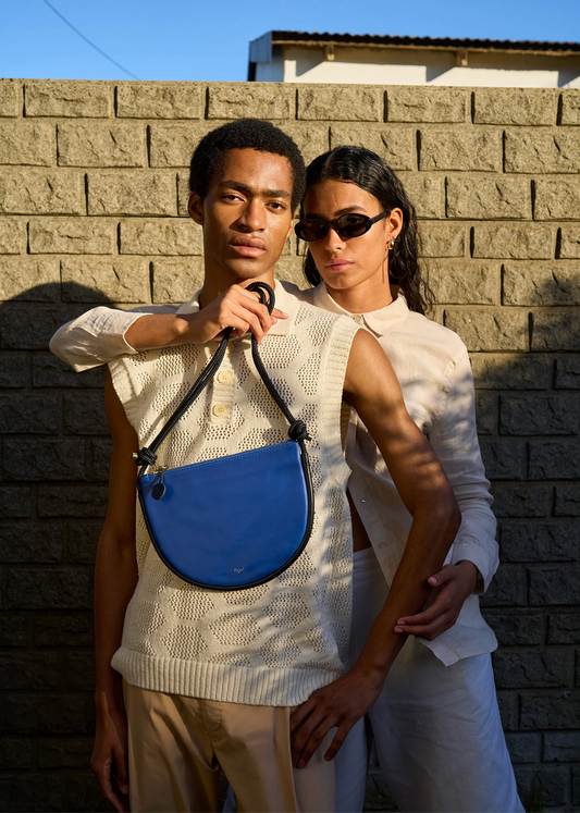Selene Bag- Royal Blue and Black