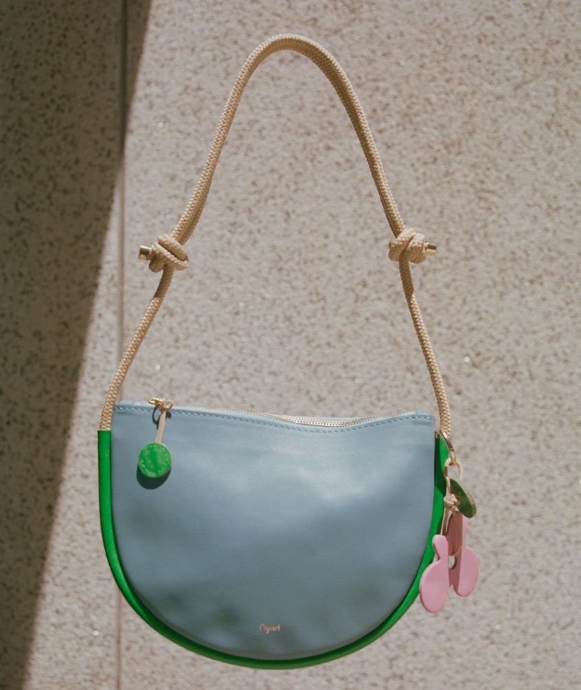 Selene Bag- Sky Blue and Lawn Green