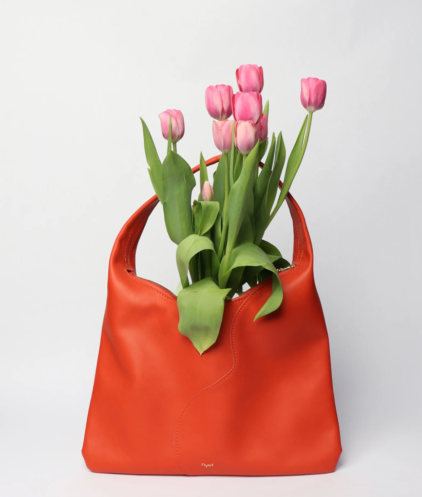 Libra Shoulder Bag- Lobster Orange