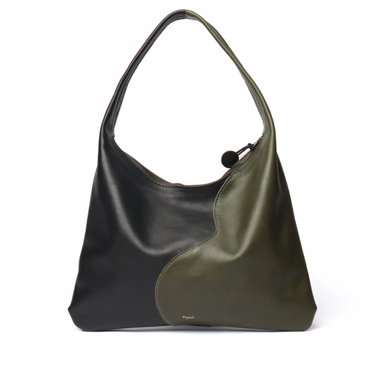 Libra Shoulder Bag- Olive and Black