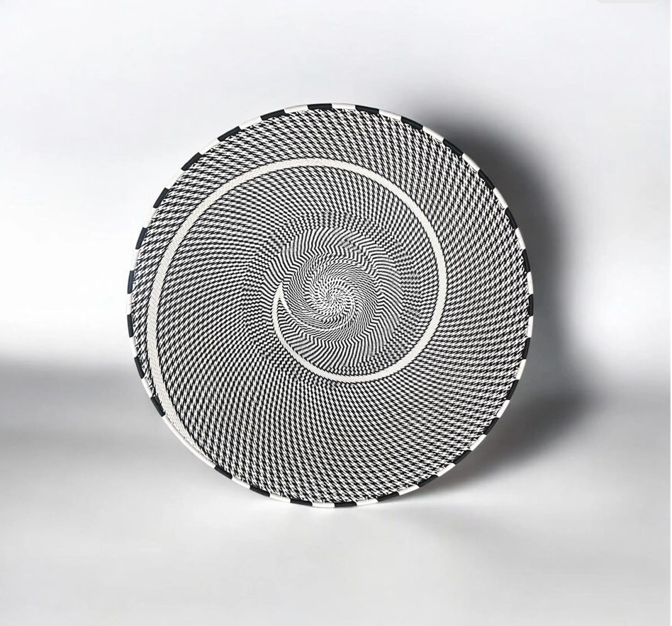 Large Telephone Wire Bowl- Black and White Vibe