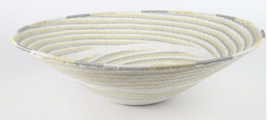 Large Telephone Wire Bowl- Vibrant Rainbow