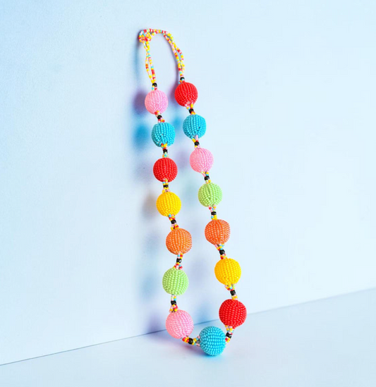 Zulu Bobble Necklace- Rainbow