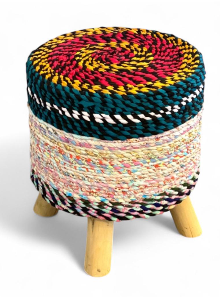 Bespoke Upcycled T-shirt Stools