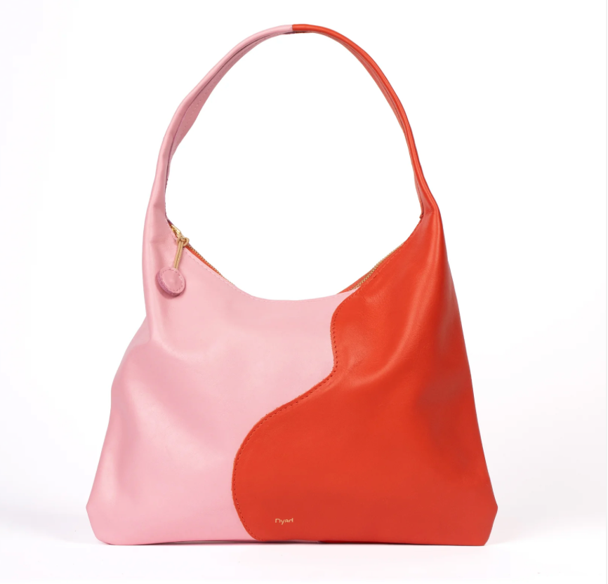 Libra Shoulder Bag- Lobster Orange and Candy Pink