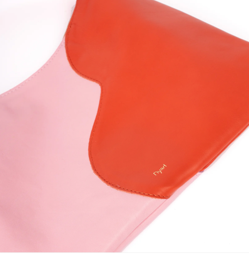 Libra Shoulder Bag- Lobster Orange and Candy Pink