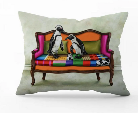 Penguin in Leisure Scatter Cushion