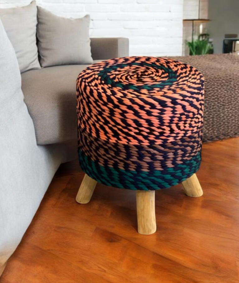 Bespoke Upcycled T-shirt Stools