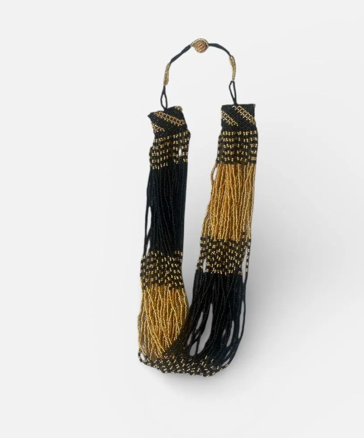 Zulu Zama Necklace- Black and Gold